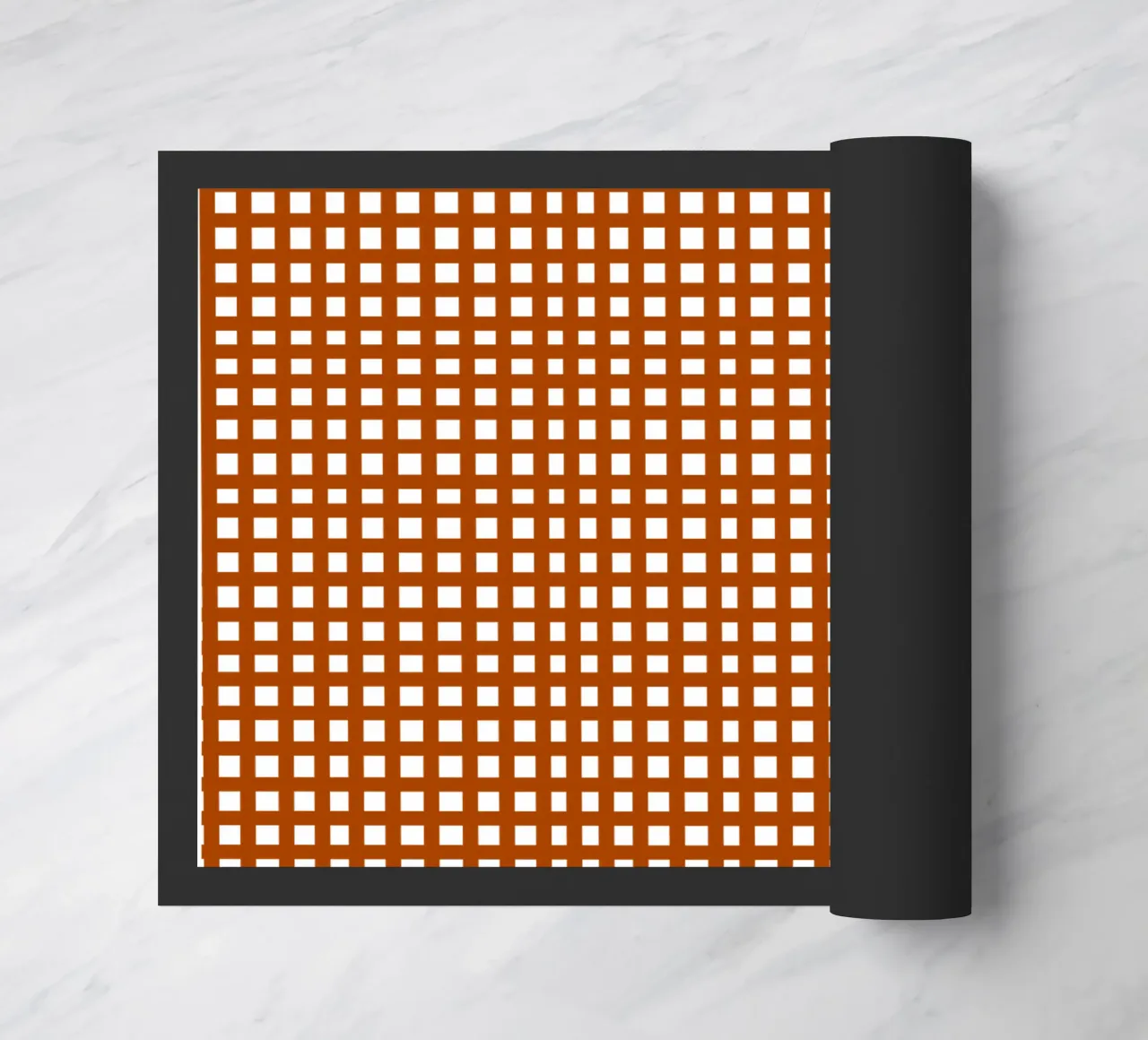 Brown square mesh grid zerbino da baobabprintstore