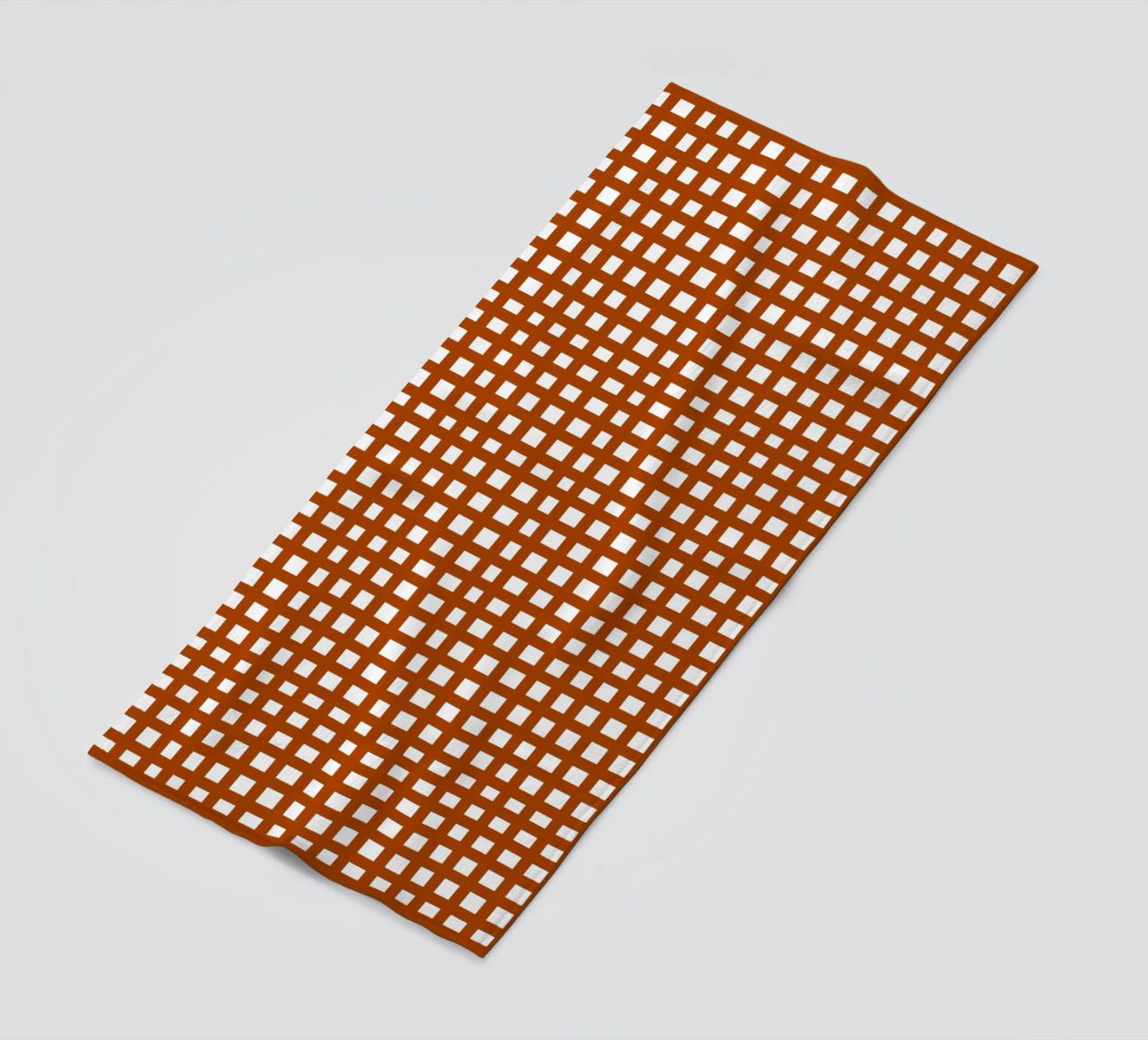 Brown square mesh grid telo mare da baobabprintstore