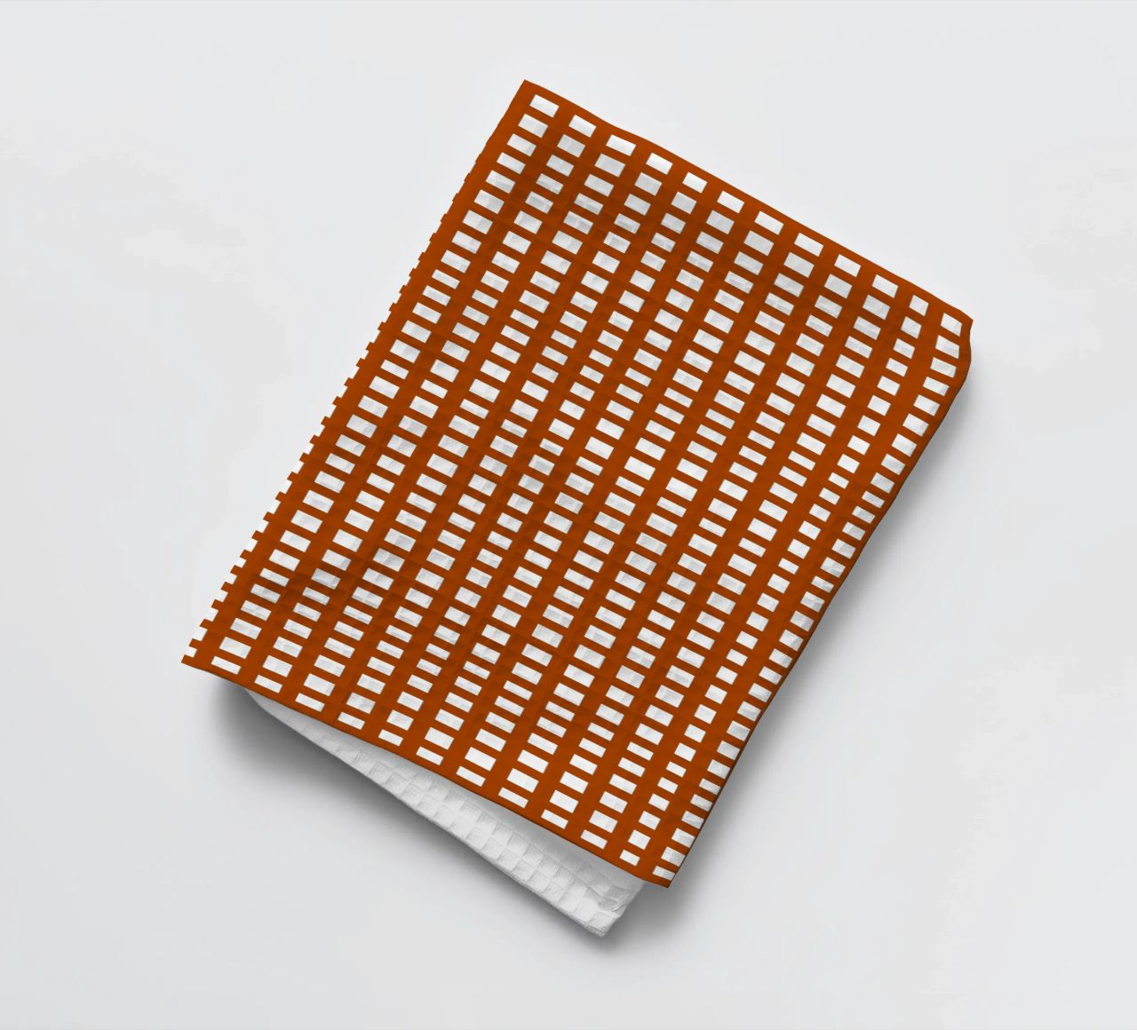 Brown square mesh grid canovaccio da cucina da baobabprintstore