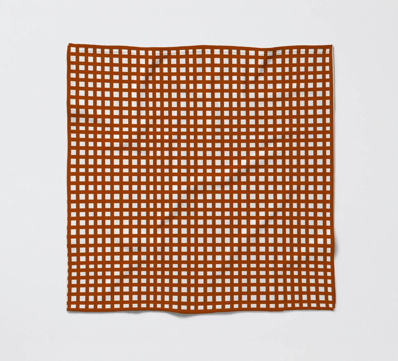 Brown square mesh grid coperta in pile da baobabprintstore