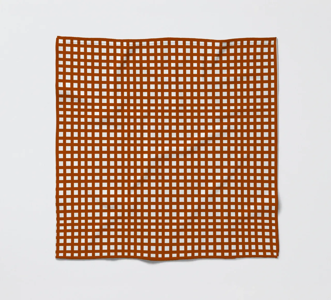 Brown square mesh grid coperta in pile da baobabprintstore