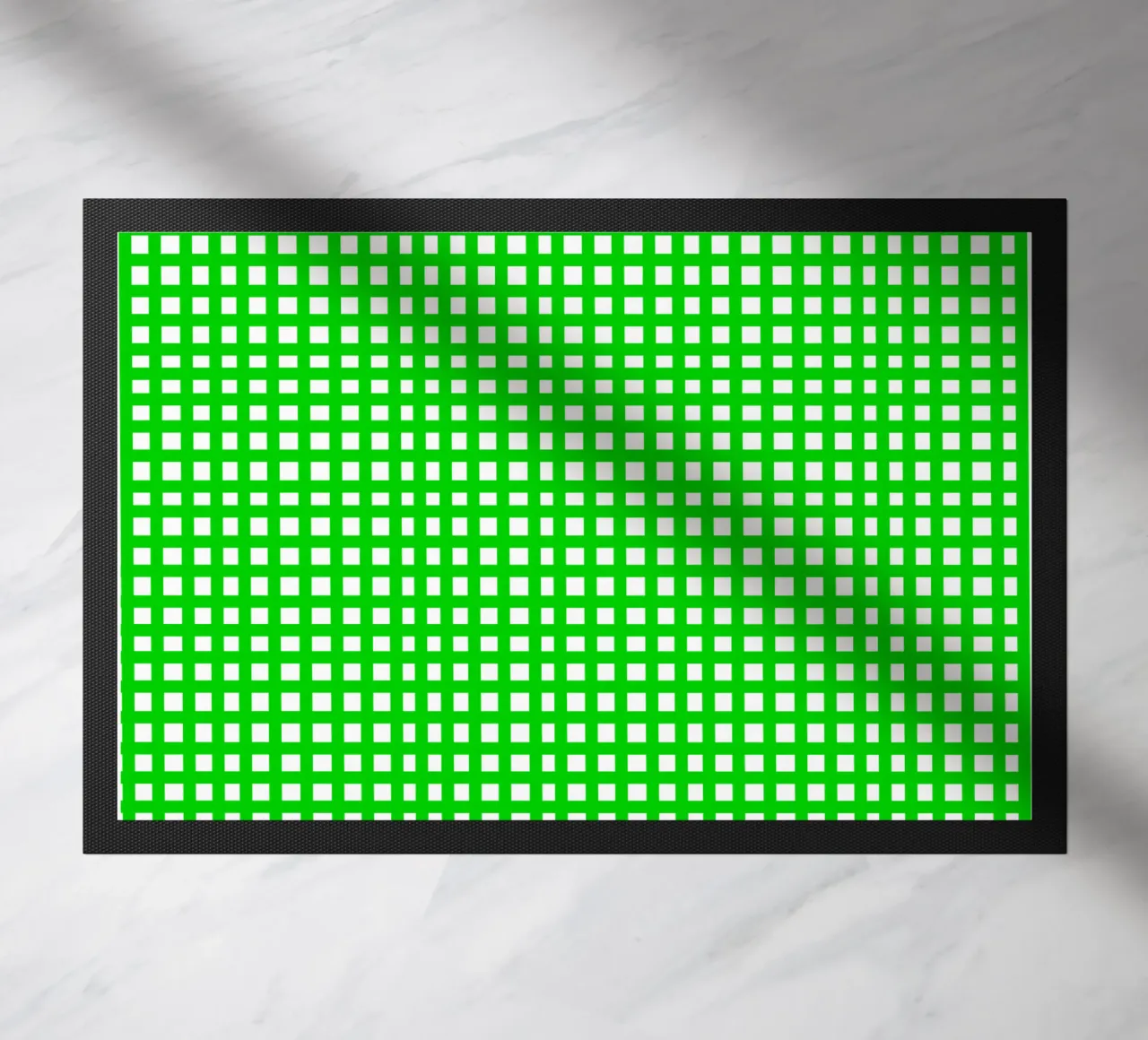 Green square mesh grid zerbino da baobabprintstore