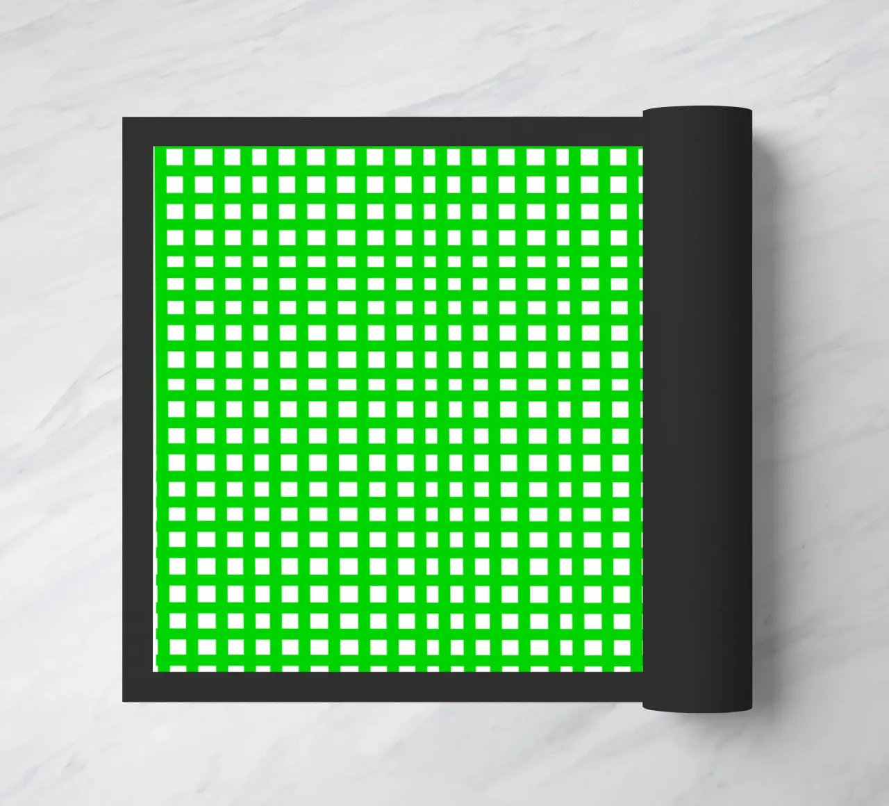 Green square mesh grid zerbino da baobabprintstore
