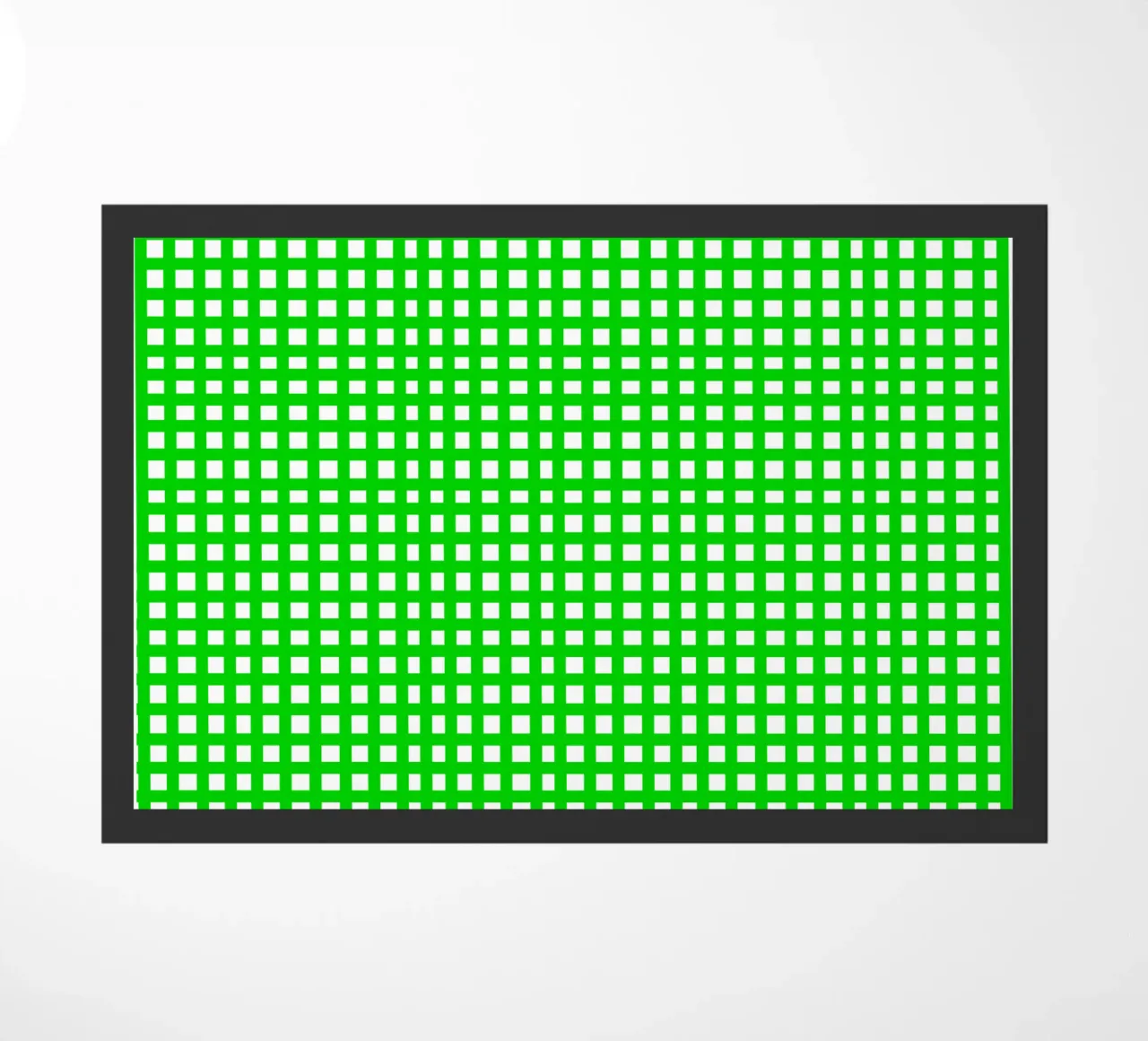 Green square mesh grid zerbino da baobabprintstore