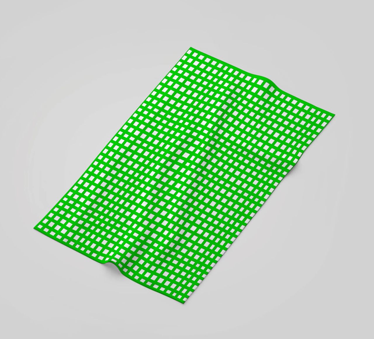Green square mesh grid telo mare da baobabprintstore