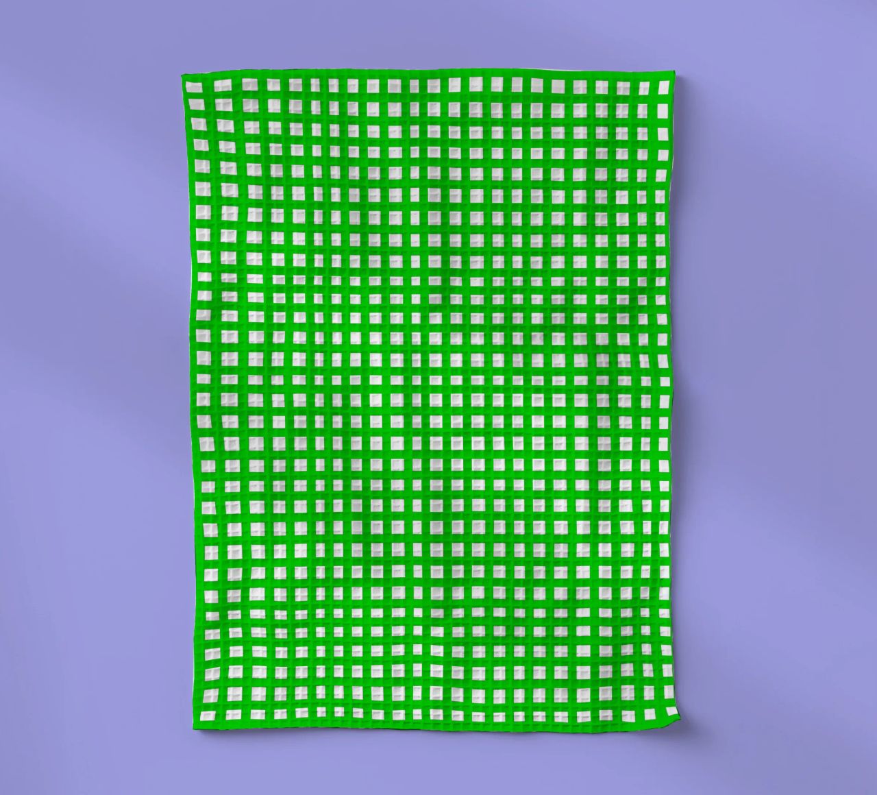 Green square mesh grid canovaccio da cucina da baobabprintstore
