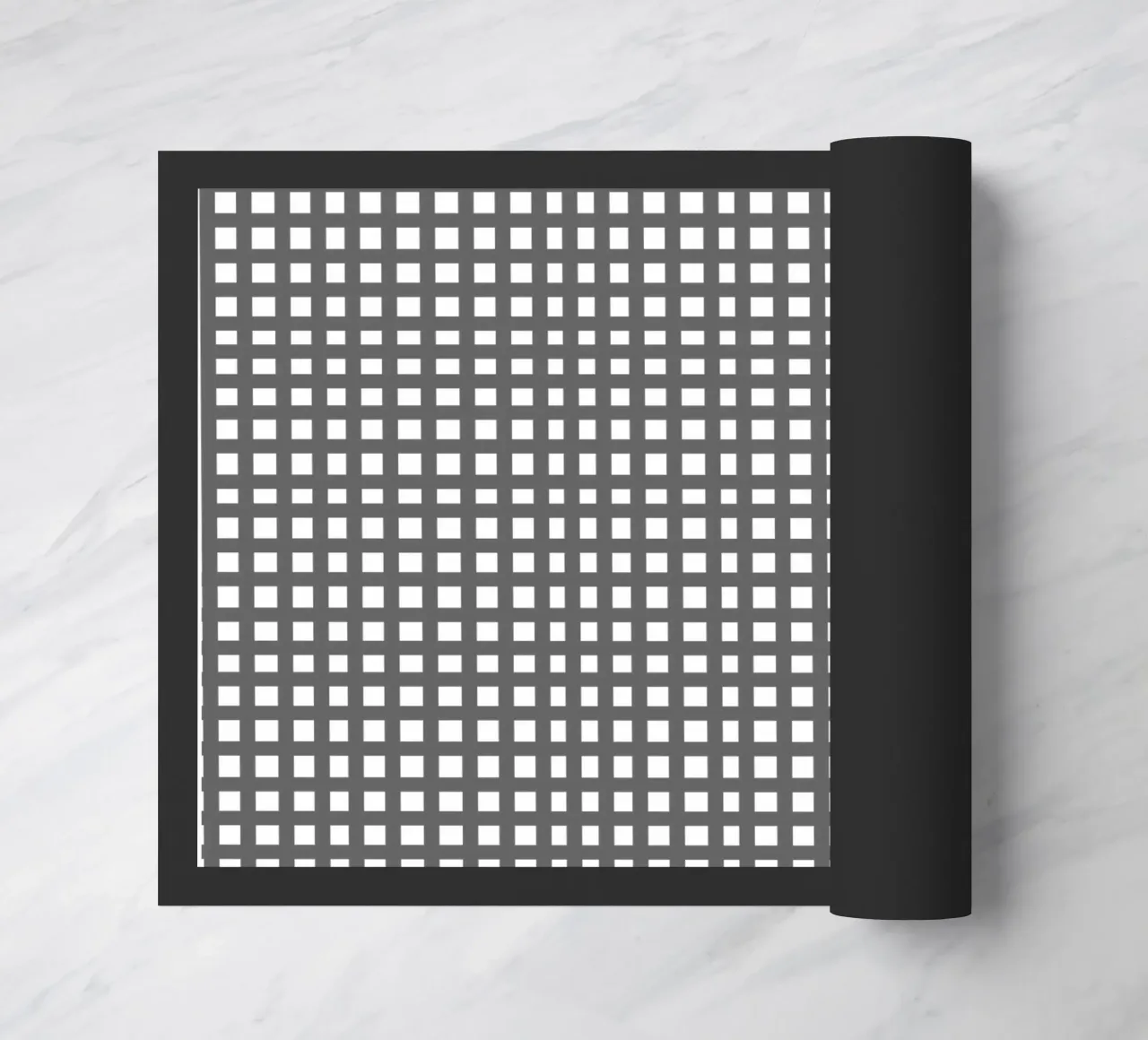 Grey square mesh grid zerbino da baobabprintstore