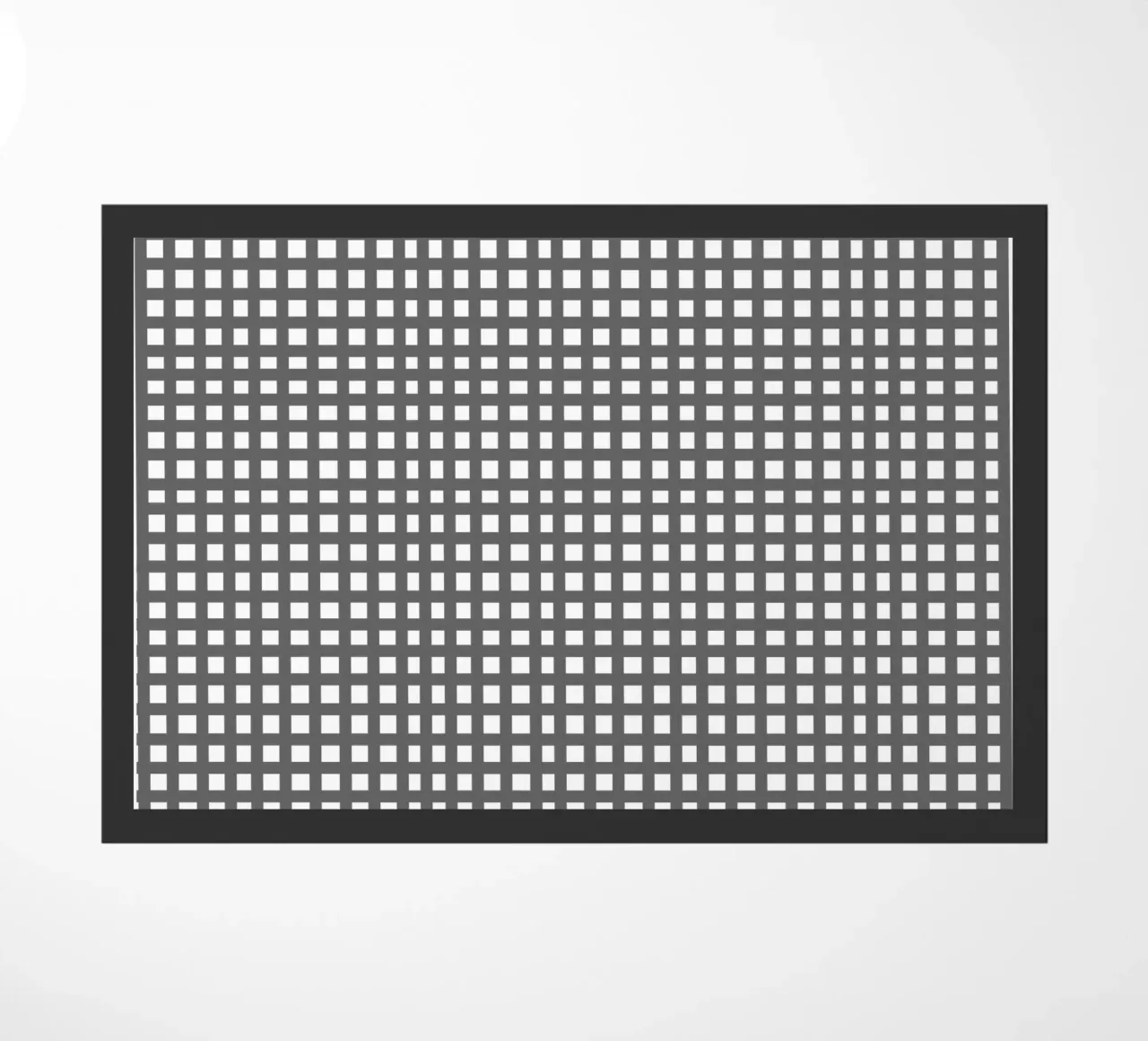 Grey square mesh grid zerbino da baobabprintstore