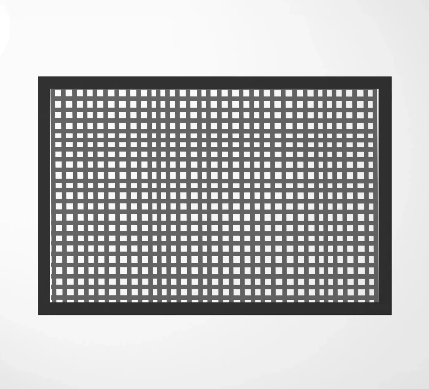 Grey square mesh grid zerbino da baobabprintstore