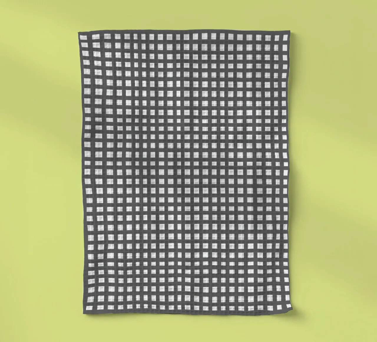 Grey square mesh grid torchon de baobabprintstore