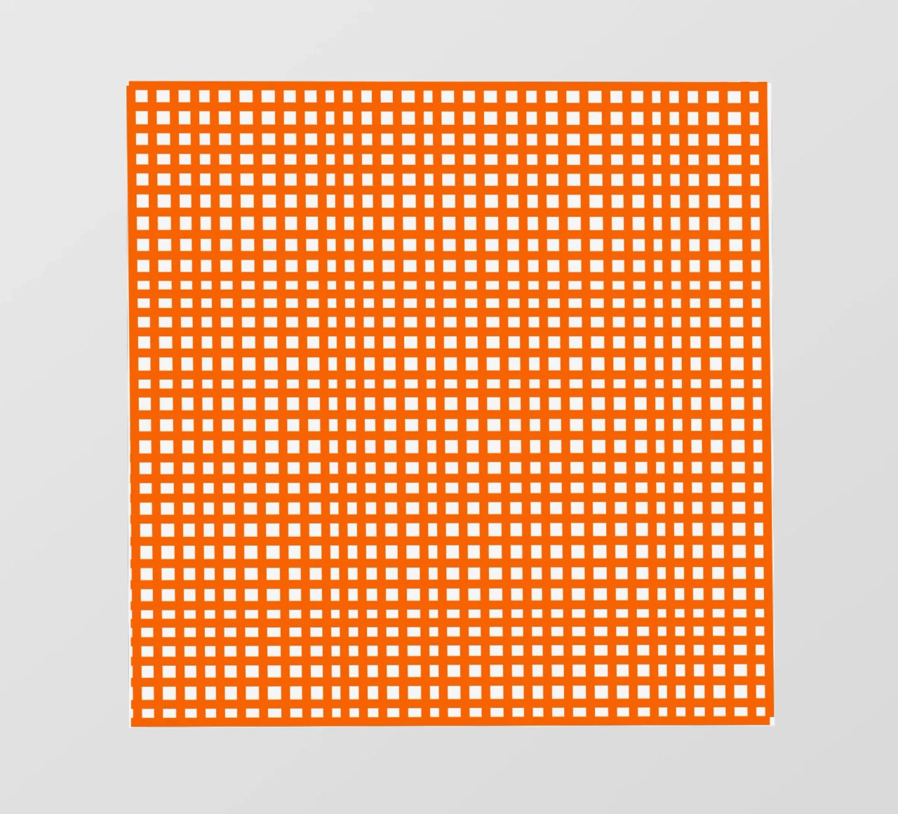 Orange square mesh grid pellicola backlit da baobabprintstore