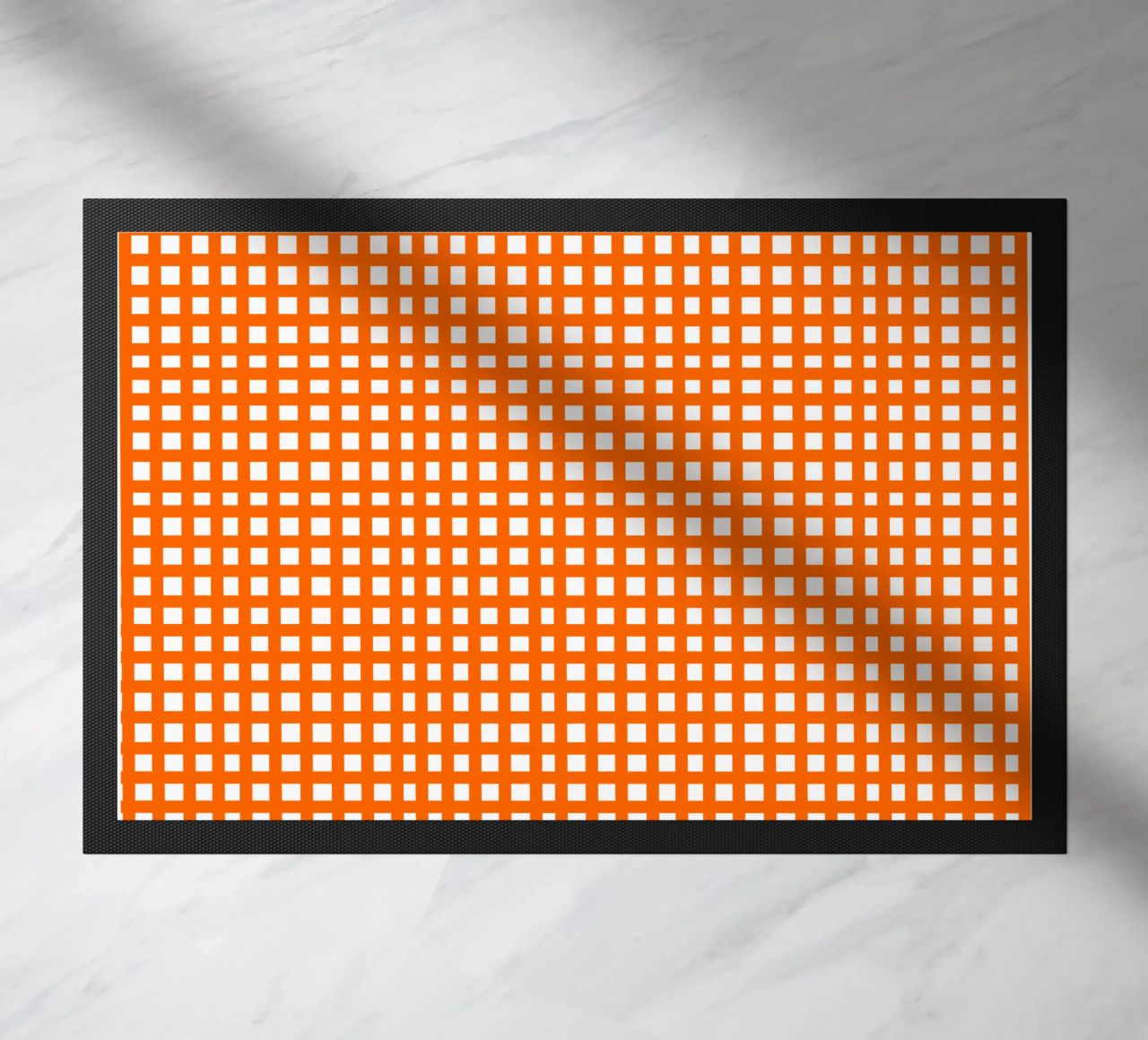 Orange square mesh grid zerbino da baobabprintstore