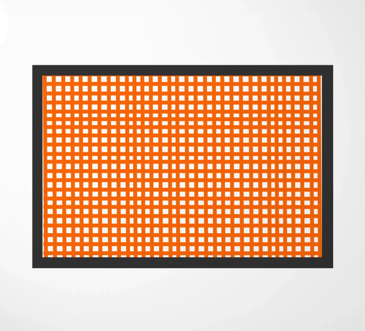 Orange square mesh grid zerbino da baobabprintstore
