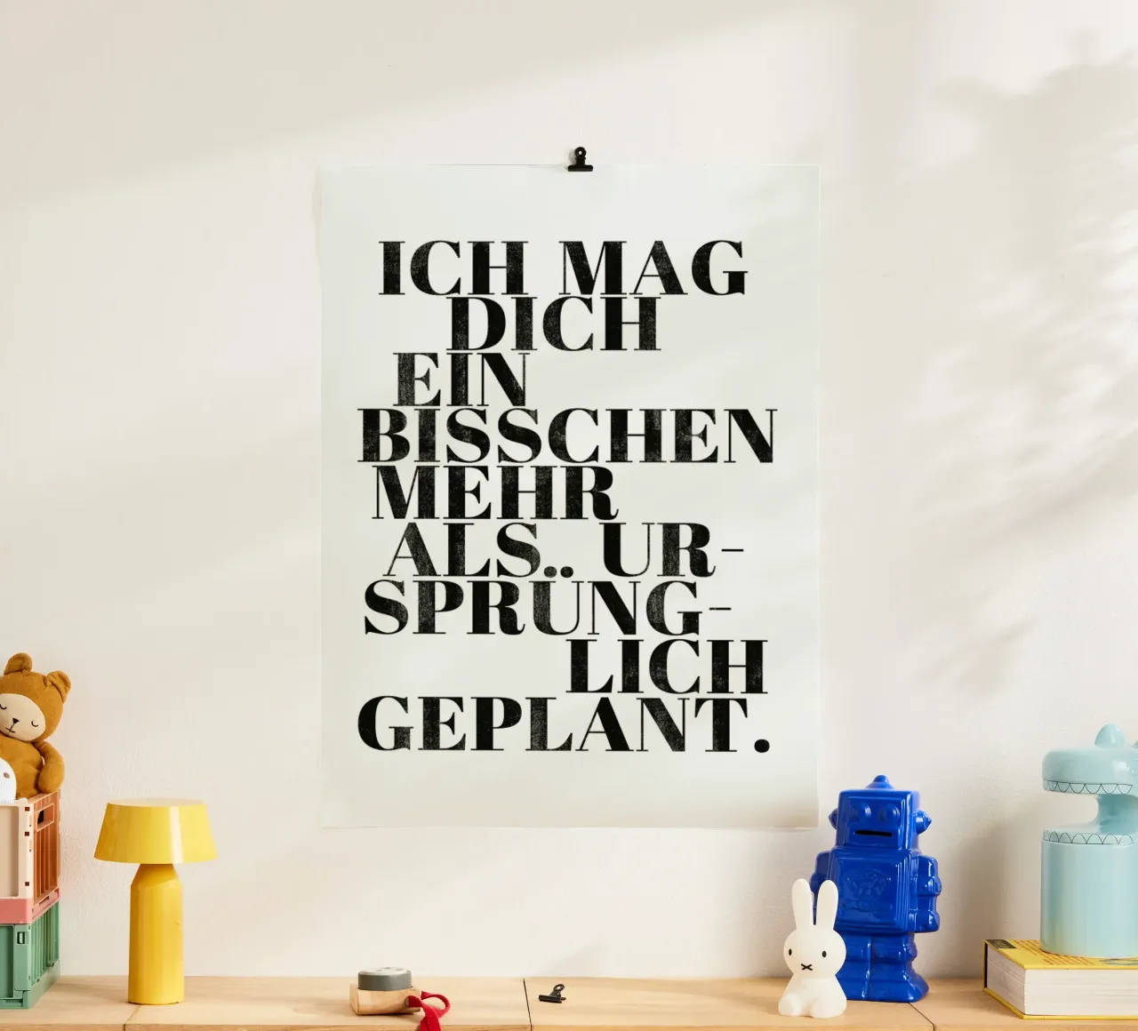 Geplant poster con telaio in legno da typealive