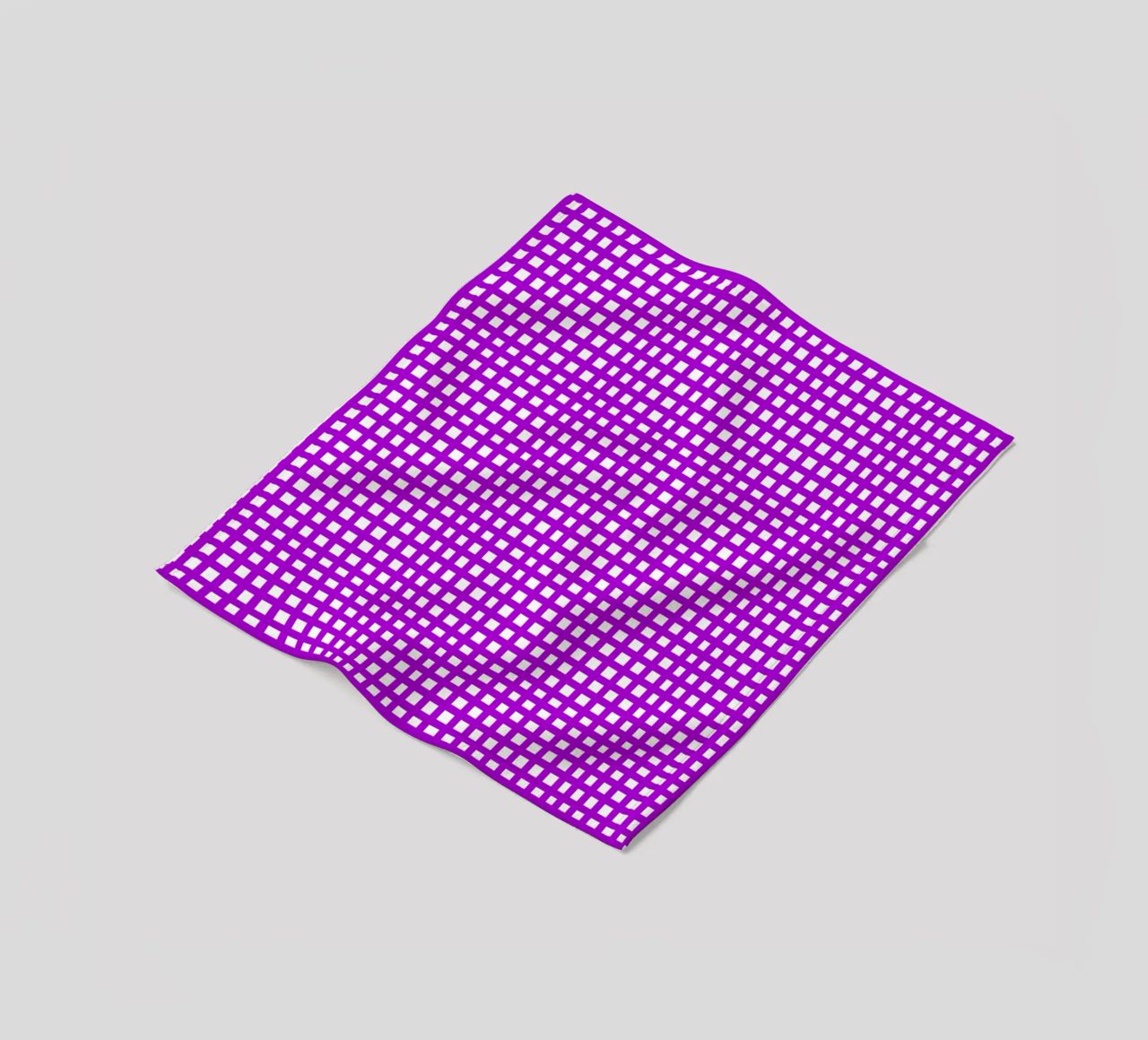 Purple square mesh grid coperta in pile da baobabprintstore
