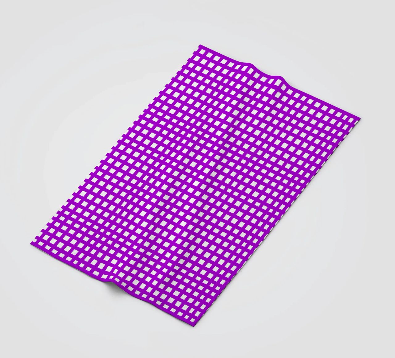 Purple square mesh grid coperta in pile da baobabprintstore