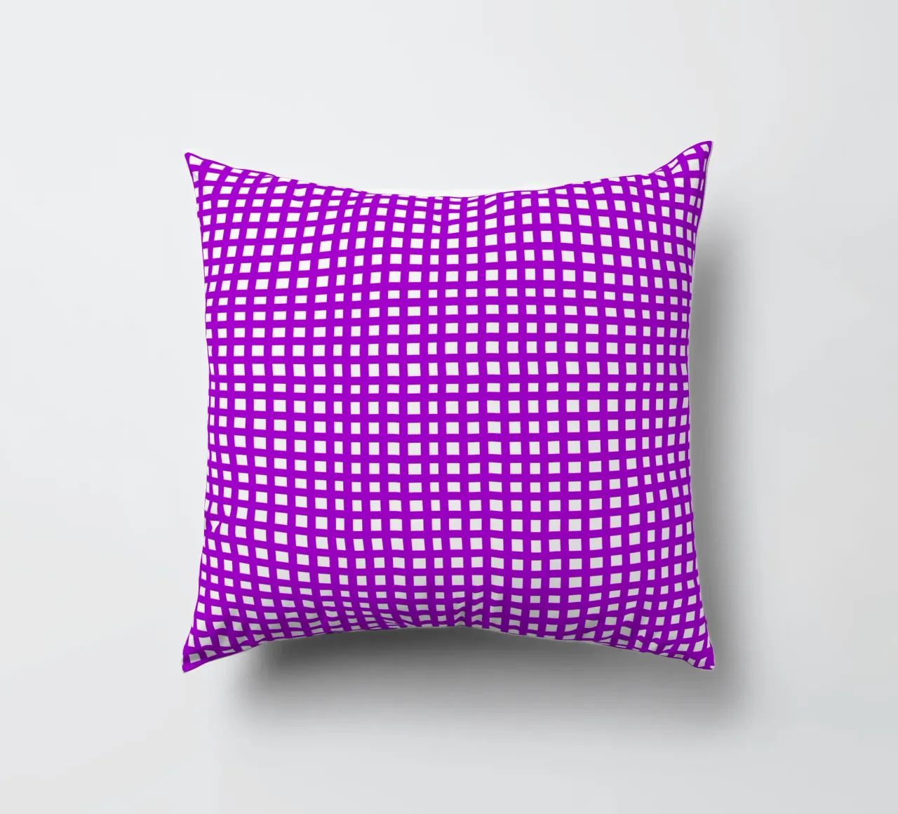 Purple square mesh grid cuscino da baobabprintstore