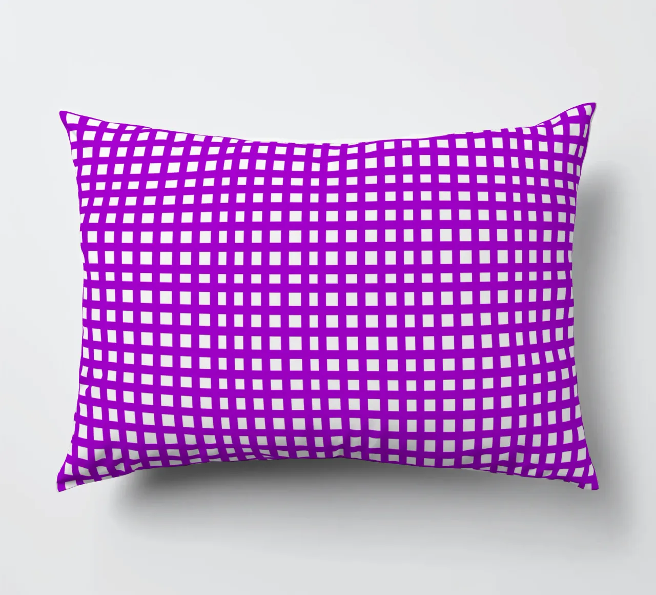 Purple square mesh grid cuscino da baobabprintstore