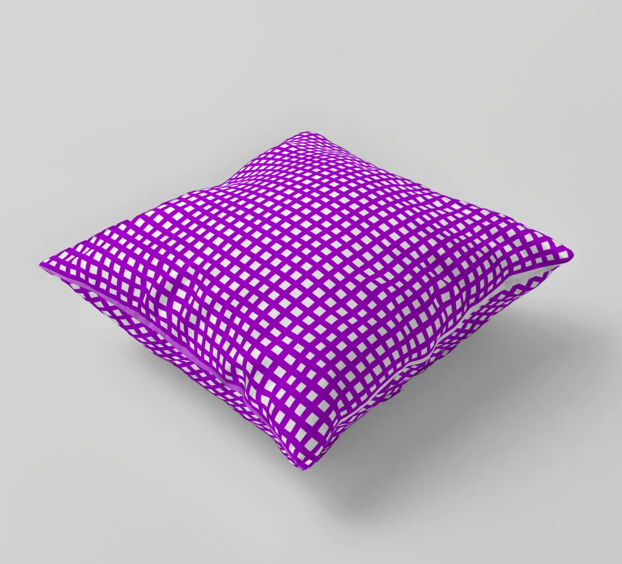 Purple square mesh grid cuscino da baobabprintstore
