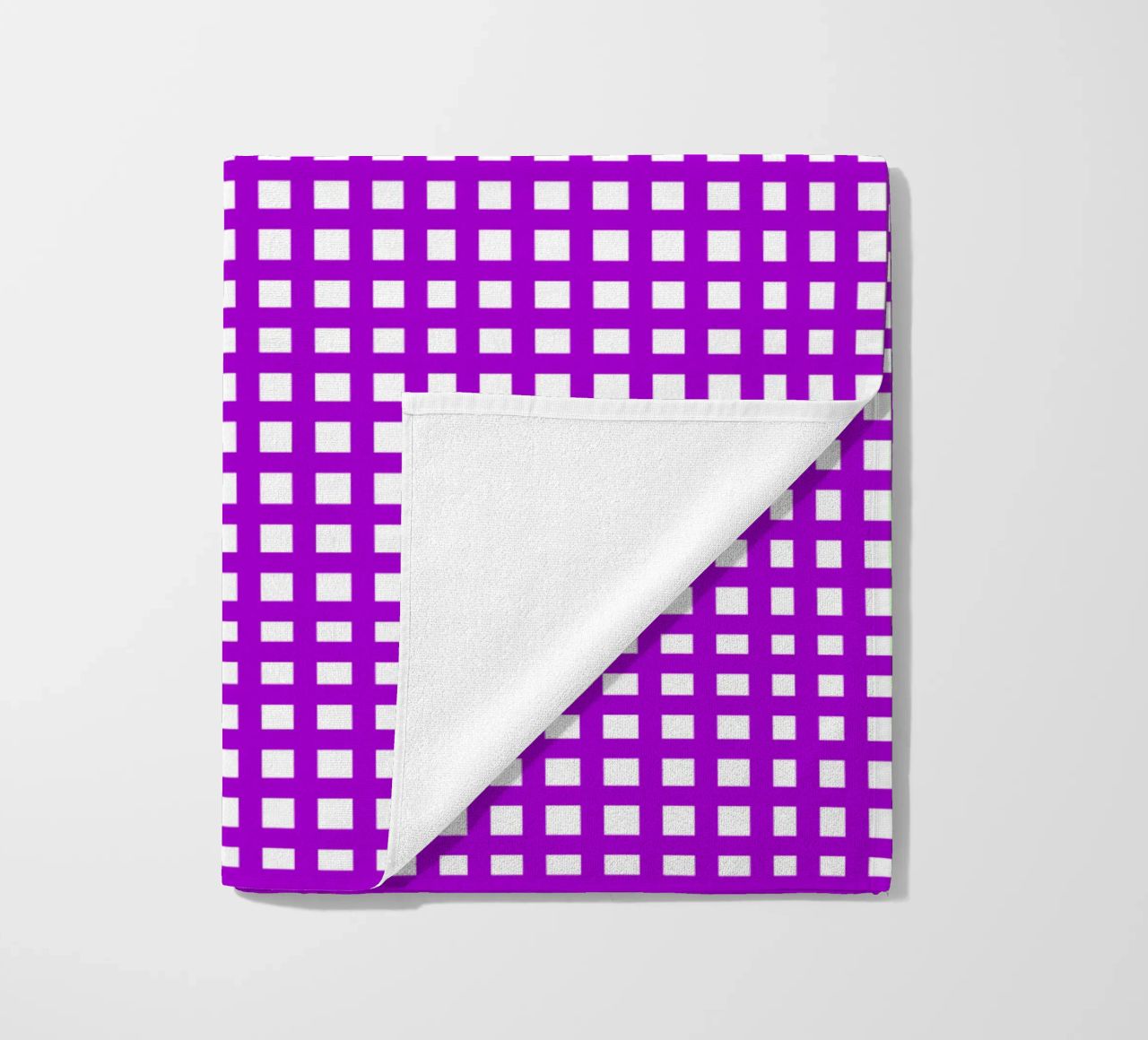 Purple square mesh grid telo mare da baobabprintstore