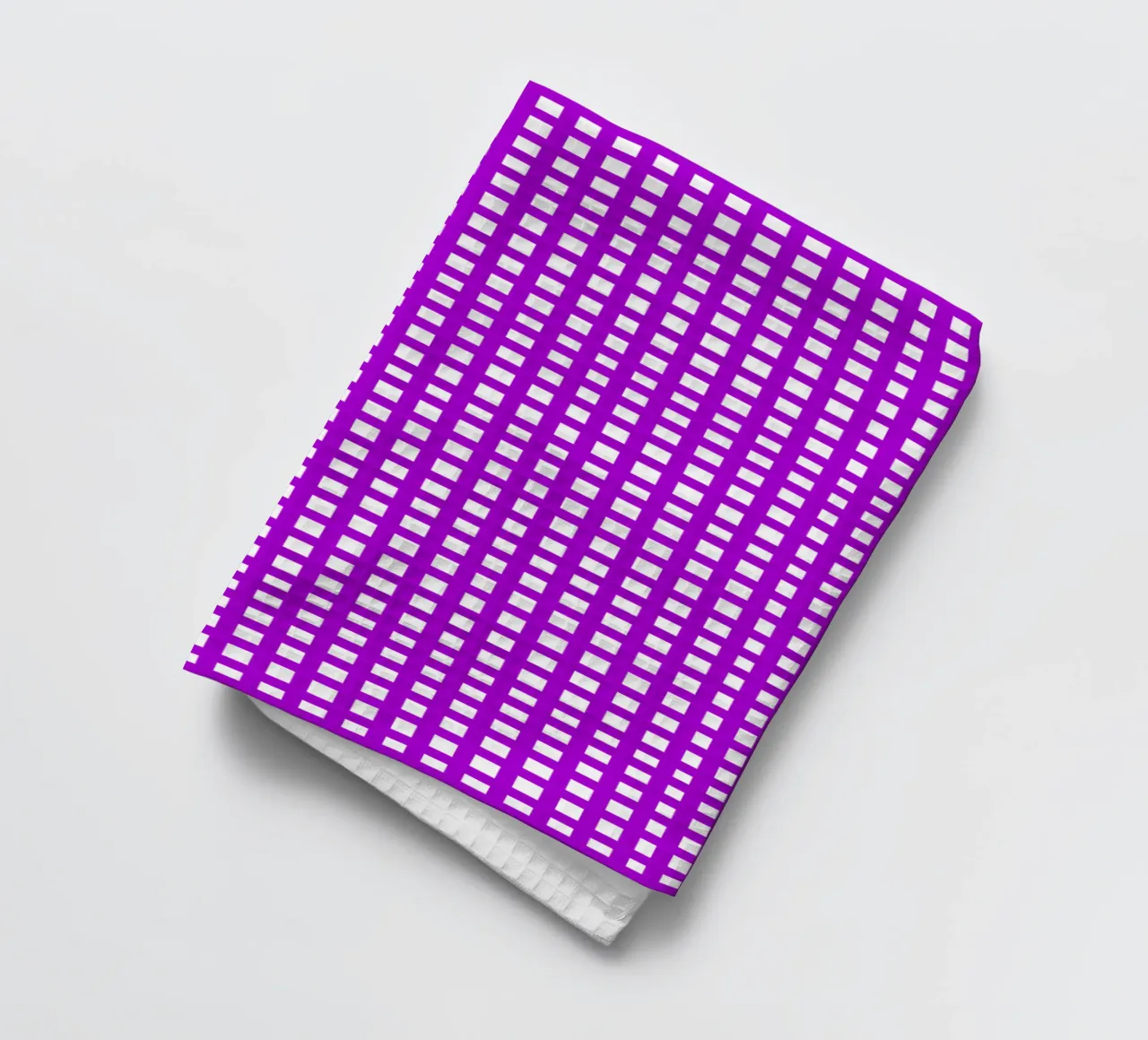 Purple square mesh grid canovaccio da cucina da baobabprintstore