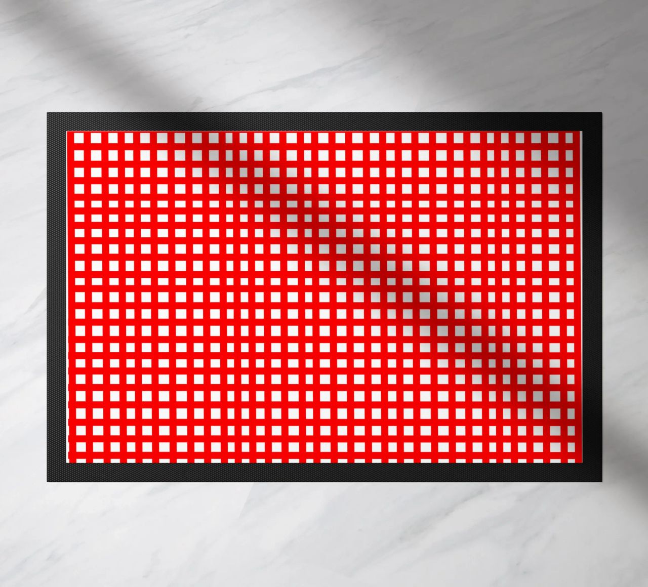 Red square mesh grid zerbino da baobabprintstore