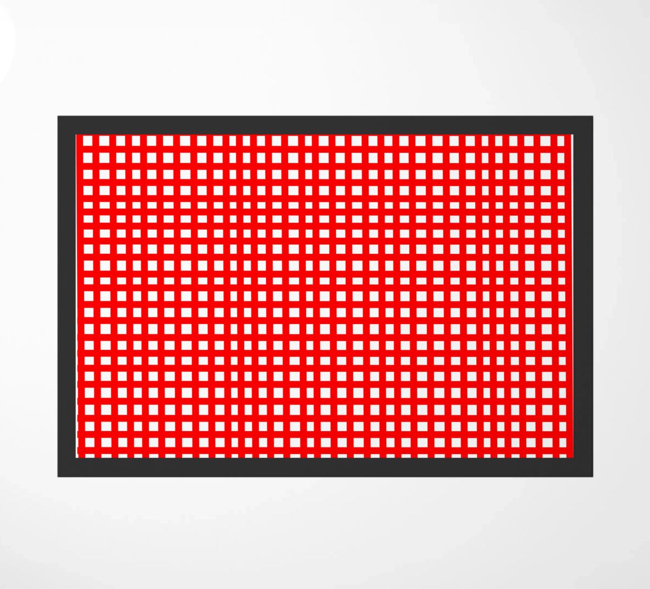 Red square mesh grid zerbino da baobabprintstore
