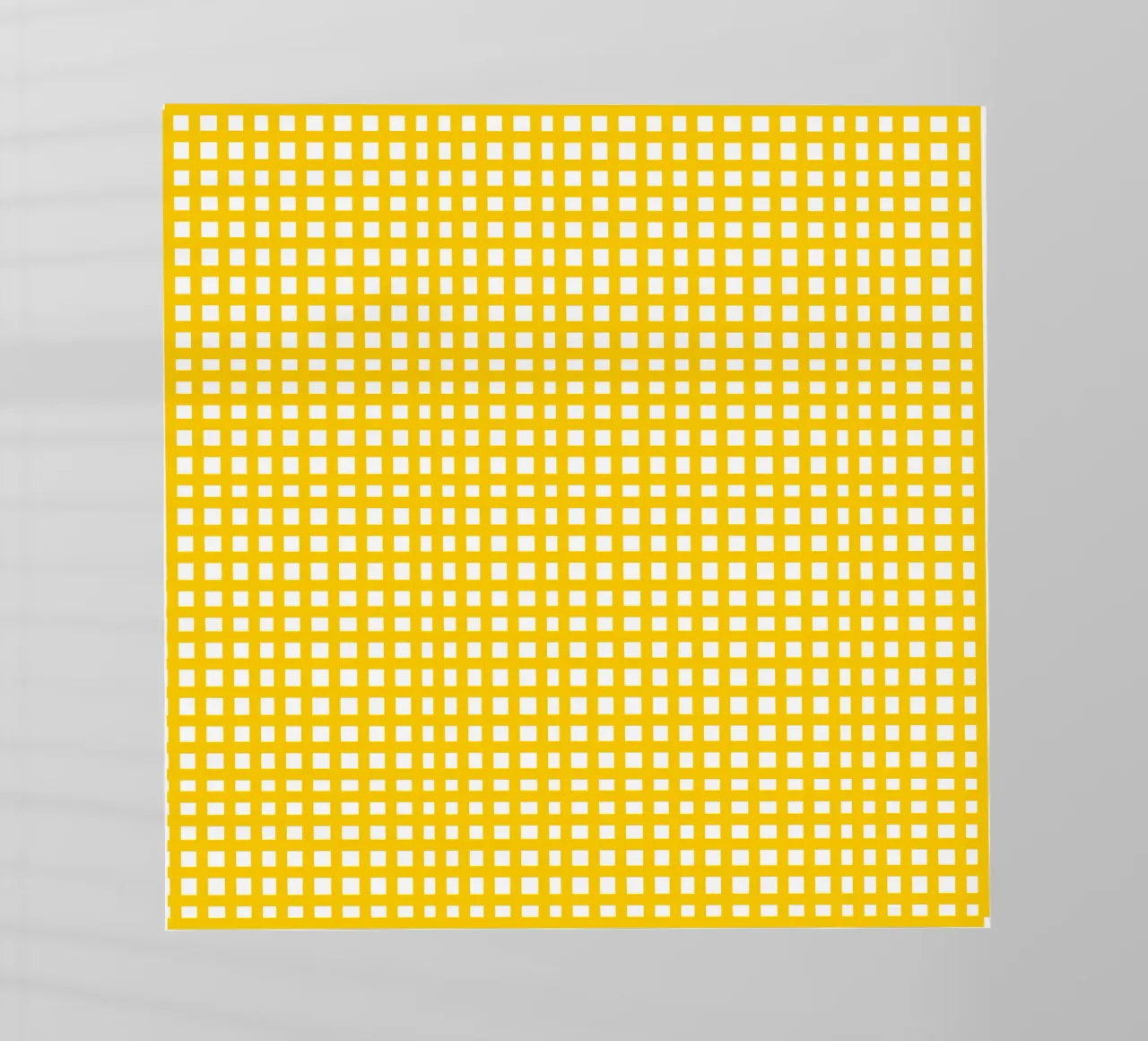 Yellow square mesh grid pellicola backlit da baobabprintstore