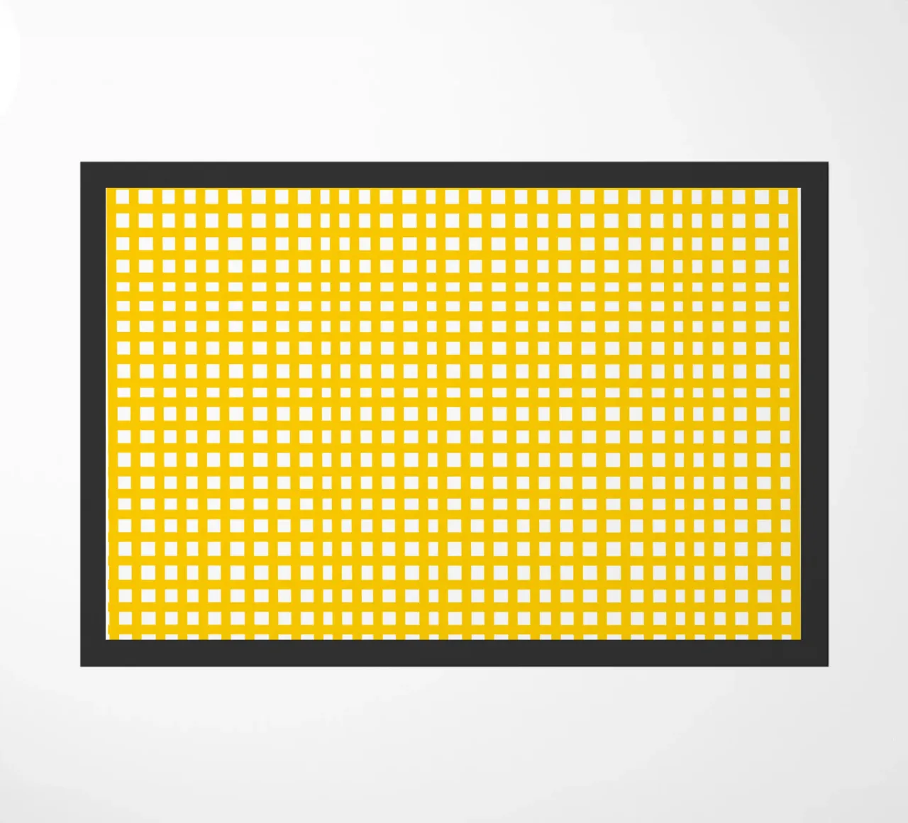 Yellow square mesh grid zerbino da baobabprintstore