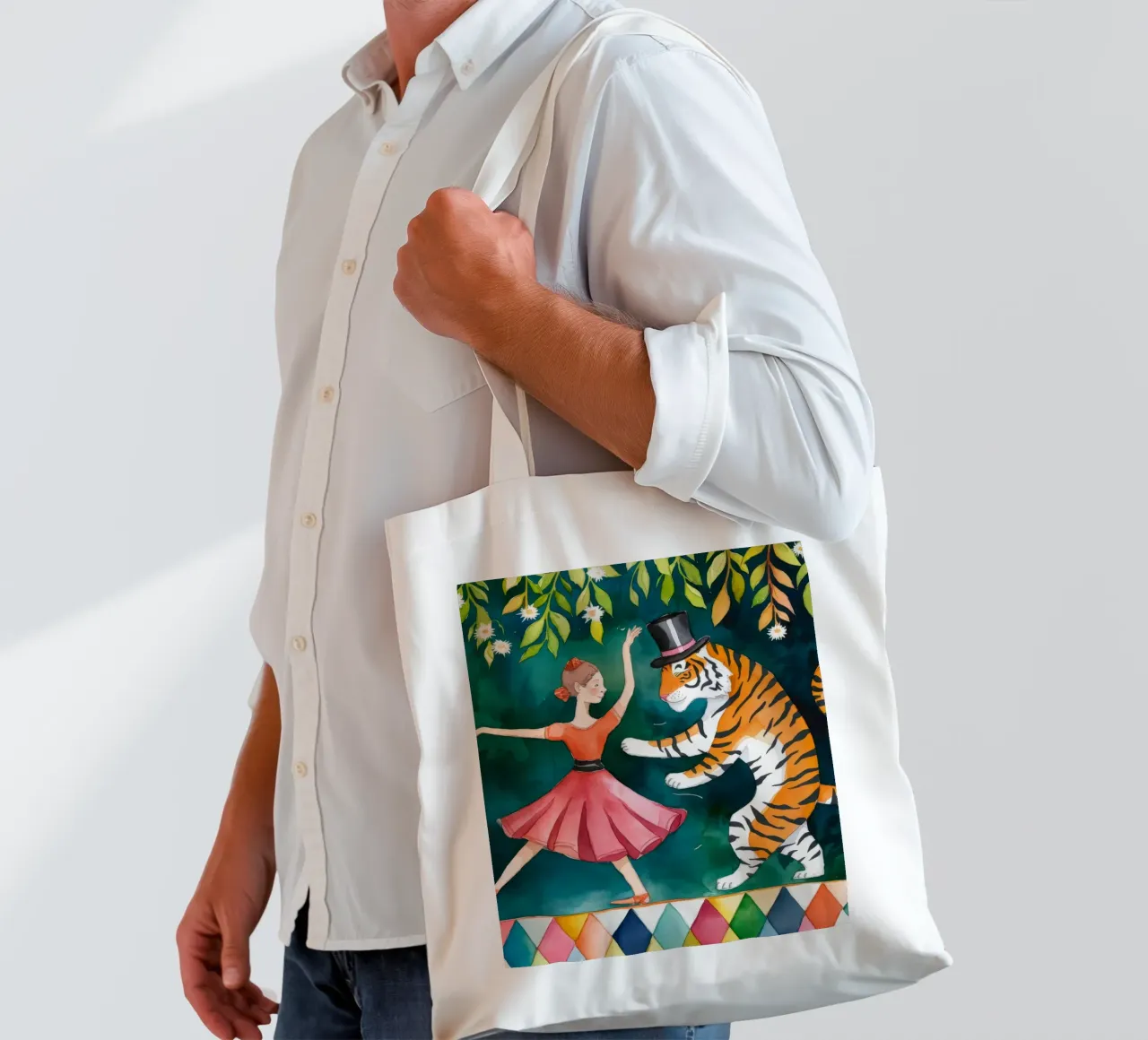 The Whimsical Elegance borsa in juta da Artie Shifa