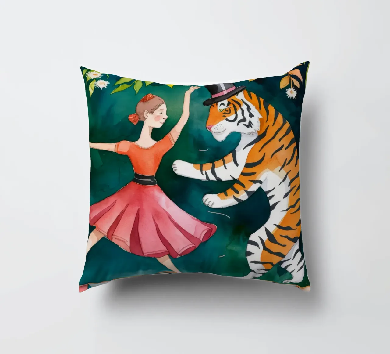 The Whimsical Elegance cuscino da Artie Shifa