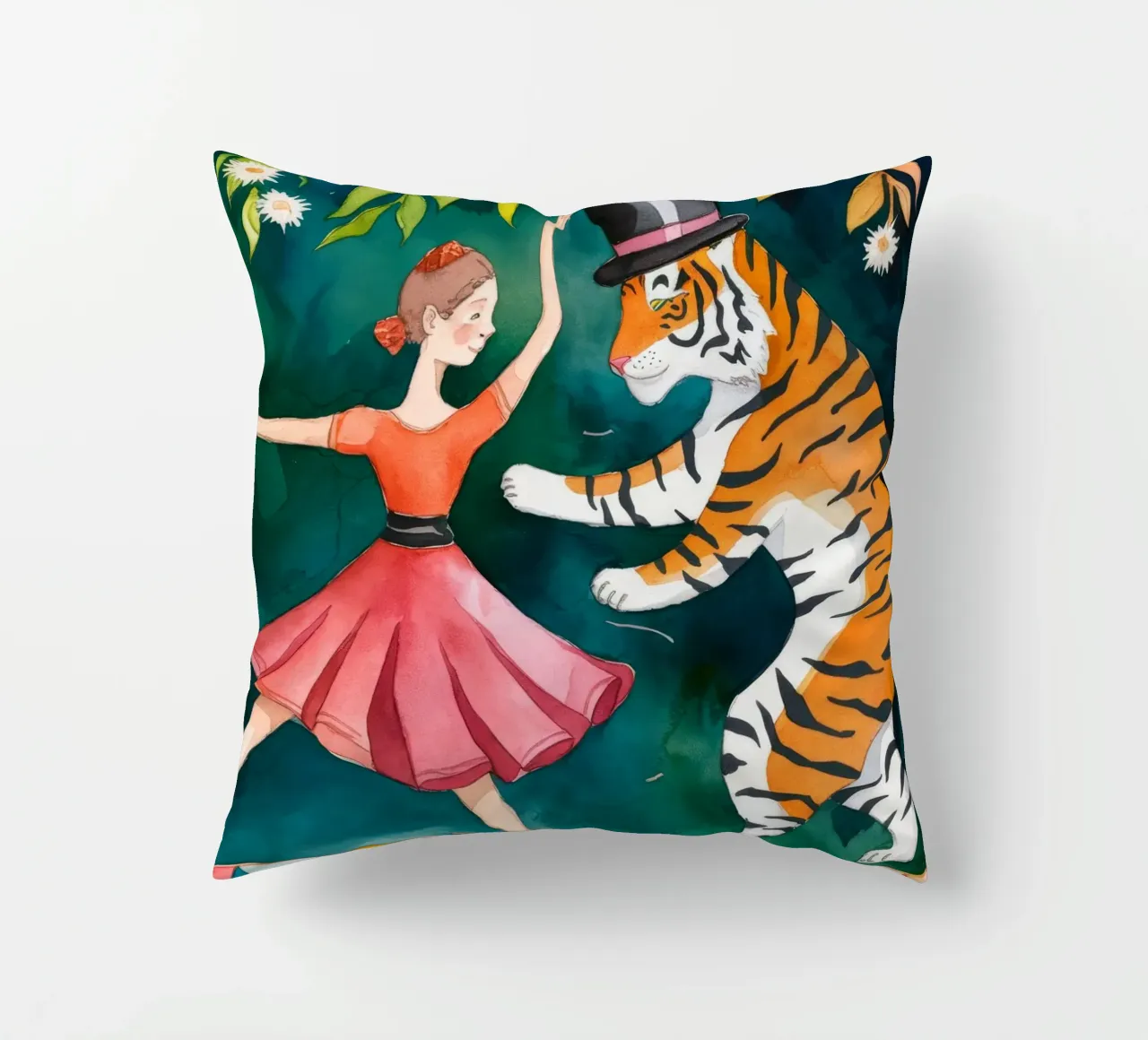 The Whimsical Elegance cuscino da Artie Shifa
