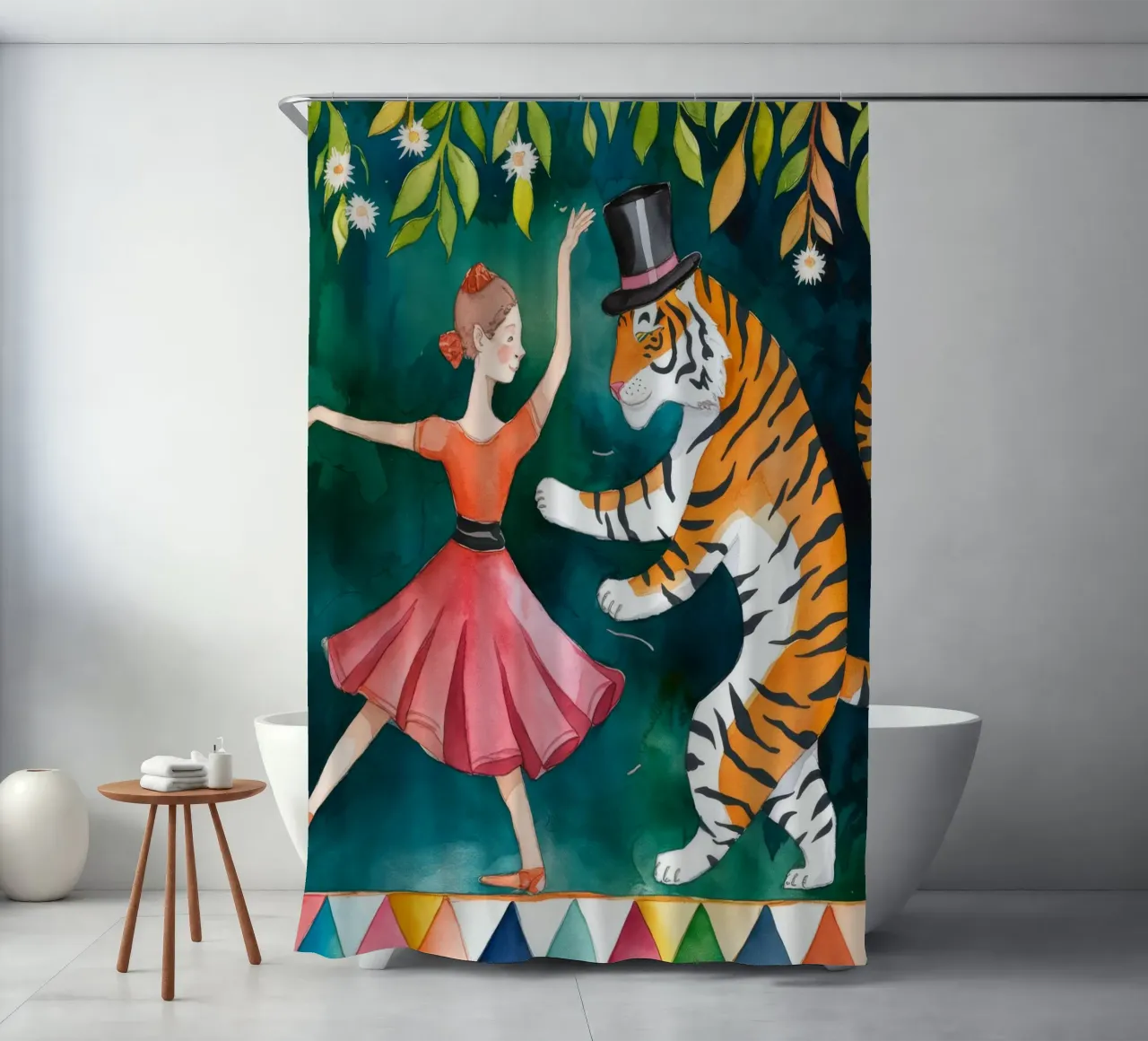 The Whimsical Elegance Duschvorhang von Artie Shifa