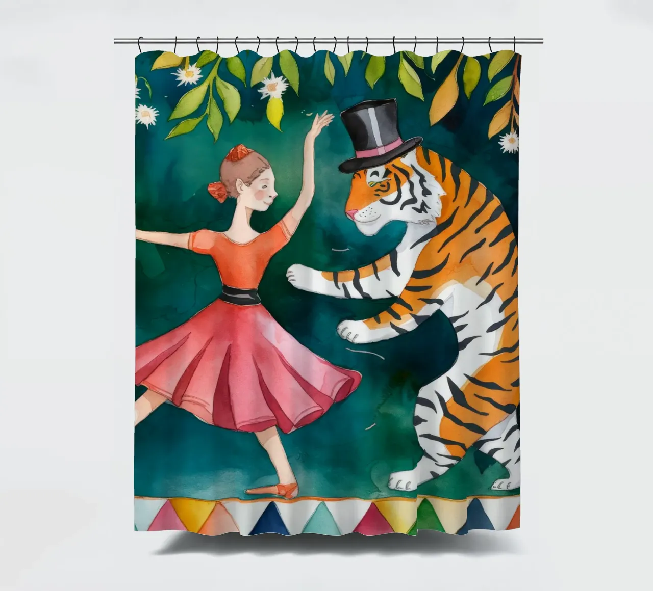 The Whimsical Elegance Duschvorhang von Artie Shifa