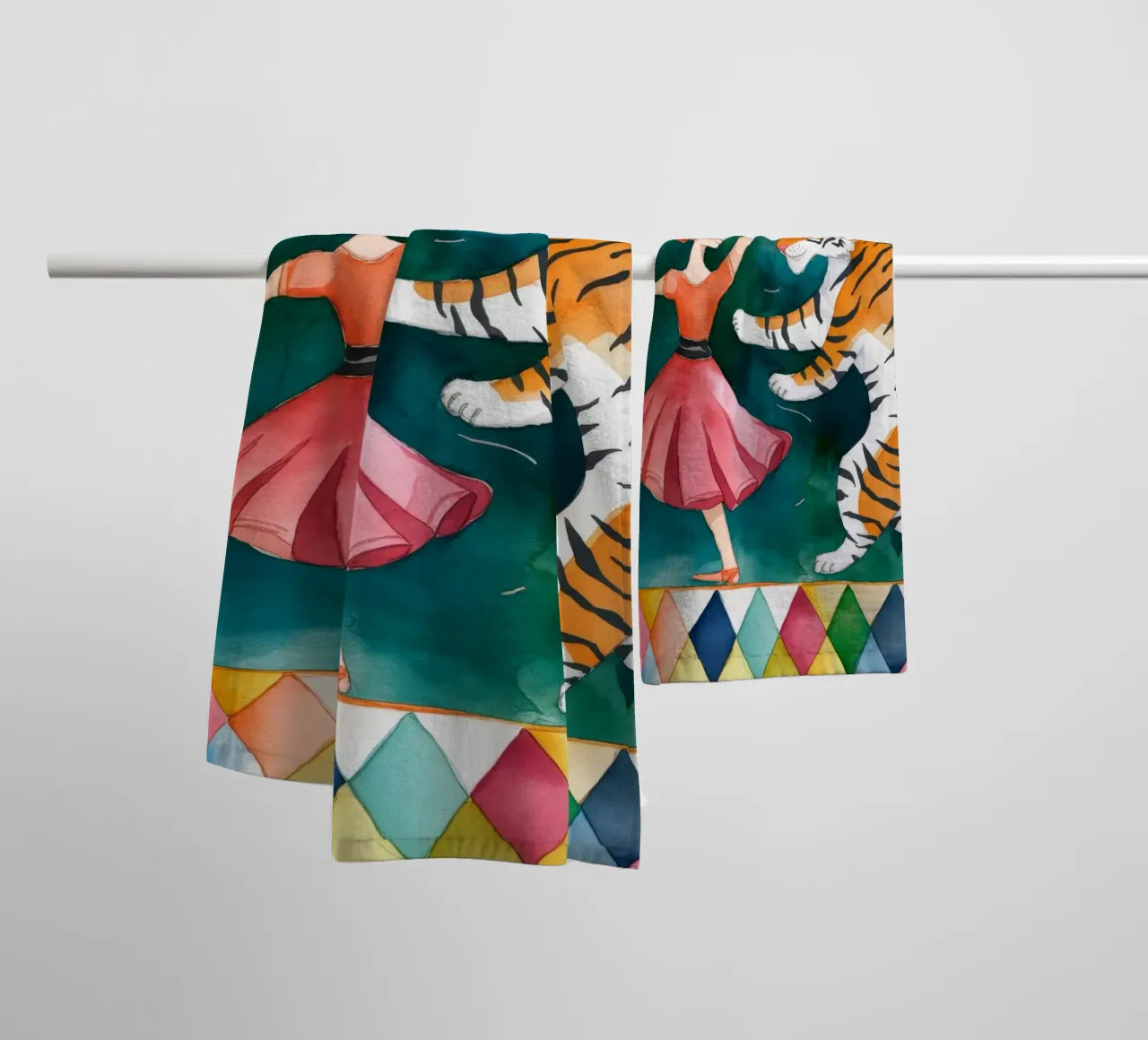 The Whimsical Elegance asciugamano da bagno da Artie Shifa