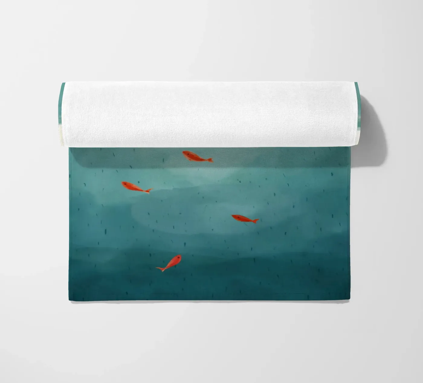 Rood bootje strandhanddoek van Indigo Rain