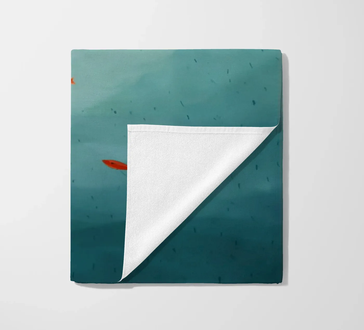 Rood bootje strandhanddoek van Indigo Rain