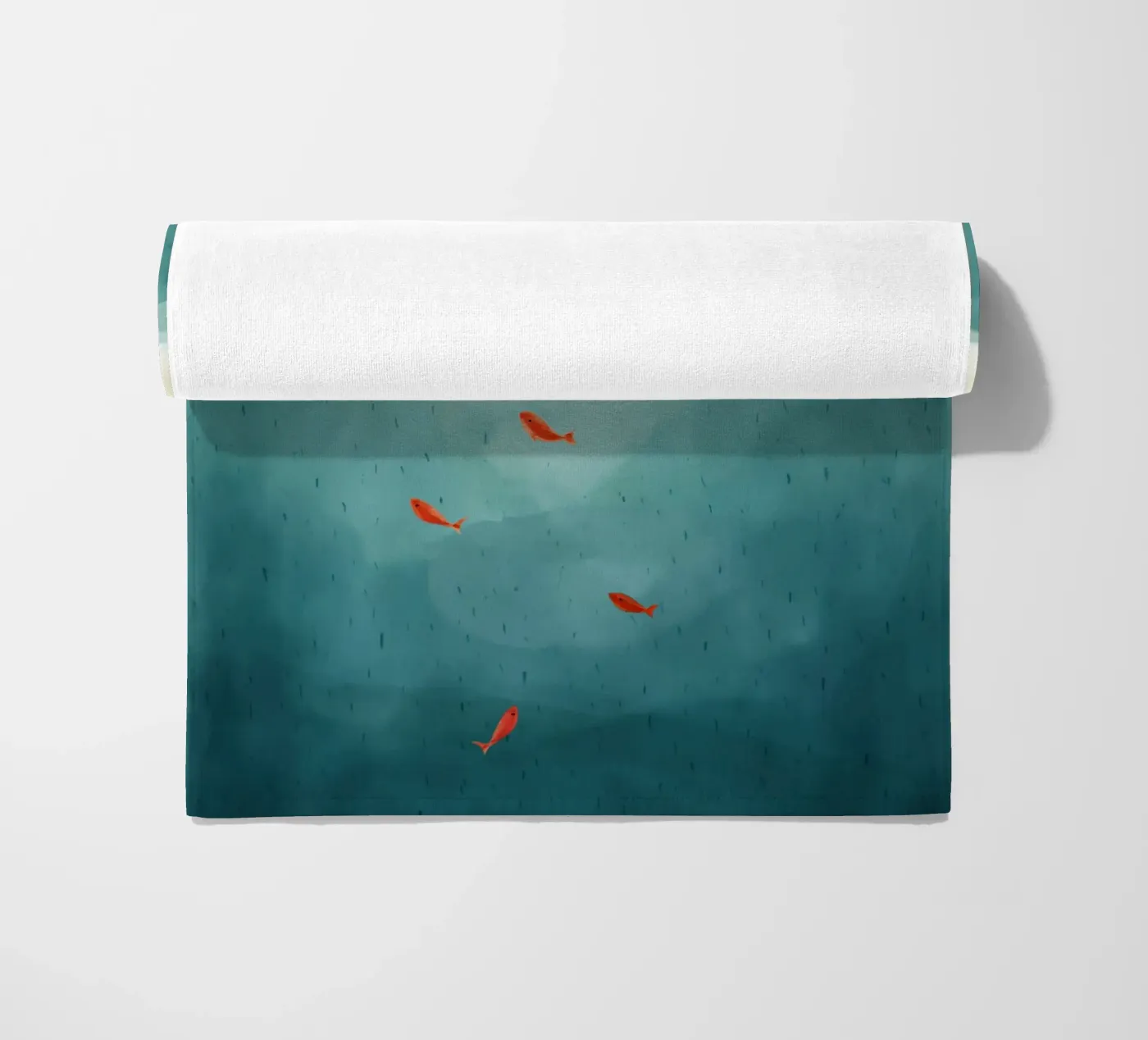 Rood bootje strandhanddoek van Indigo Rain