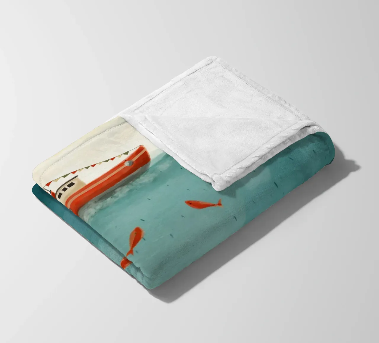 Rood bootje fleecedeken van Indigo Rain