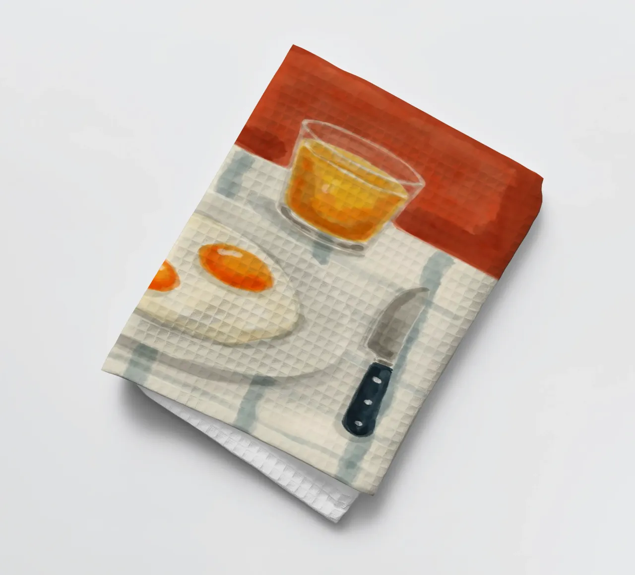 Petit déjeuner avec des œufs torchon de Indigo Rain