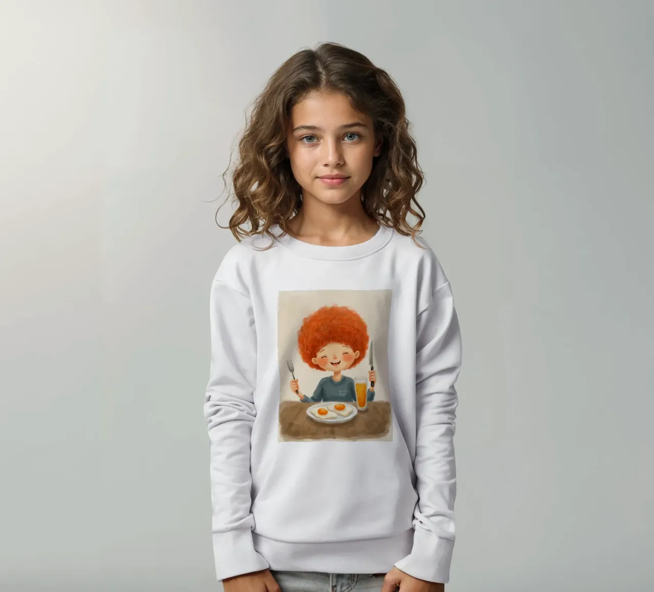 Ora della colazione felpa bambino da Indigo Rain