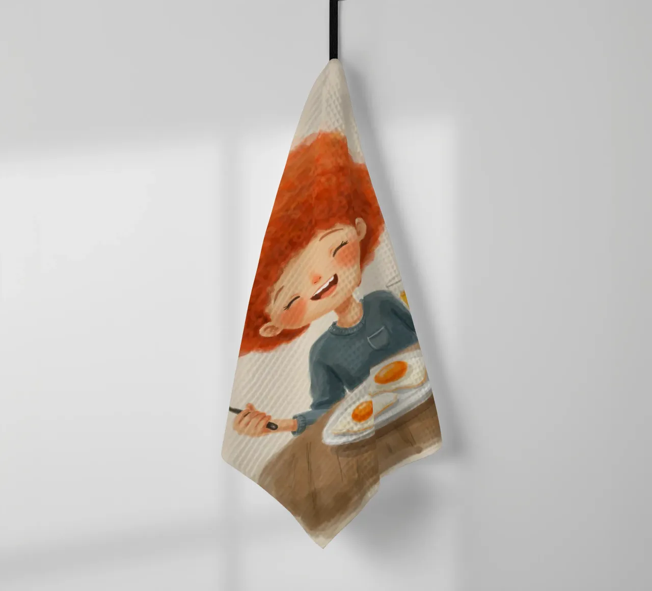 Ora della colazione canovaccio da cucina da Indigo Rain