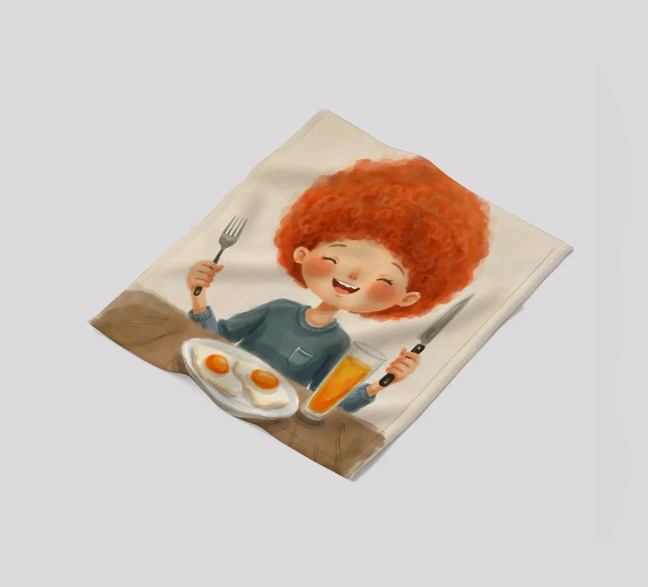 Ora della colazione coperta in pile da Indigo Rain