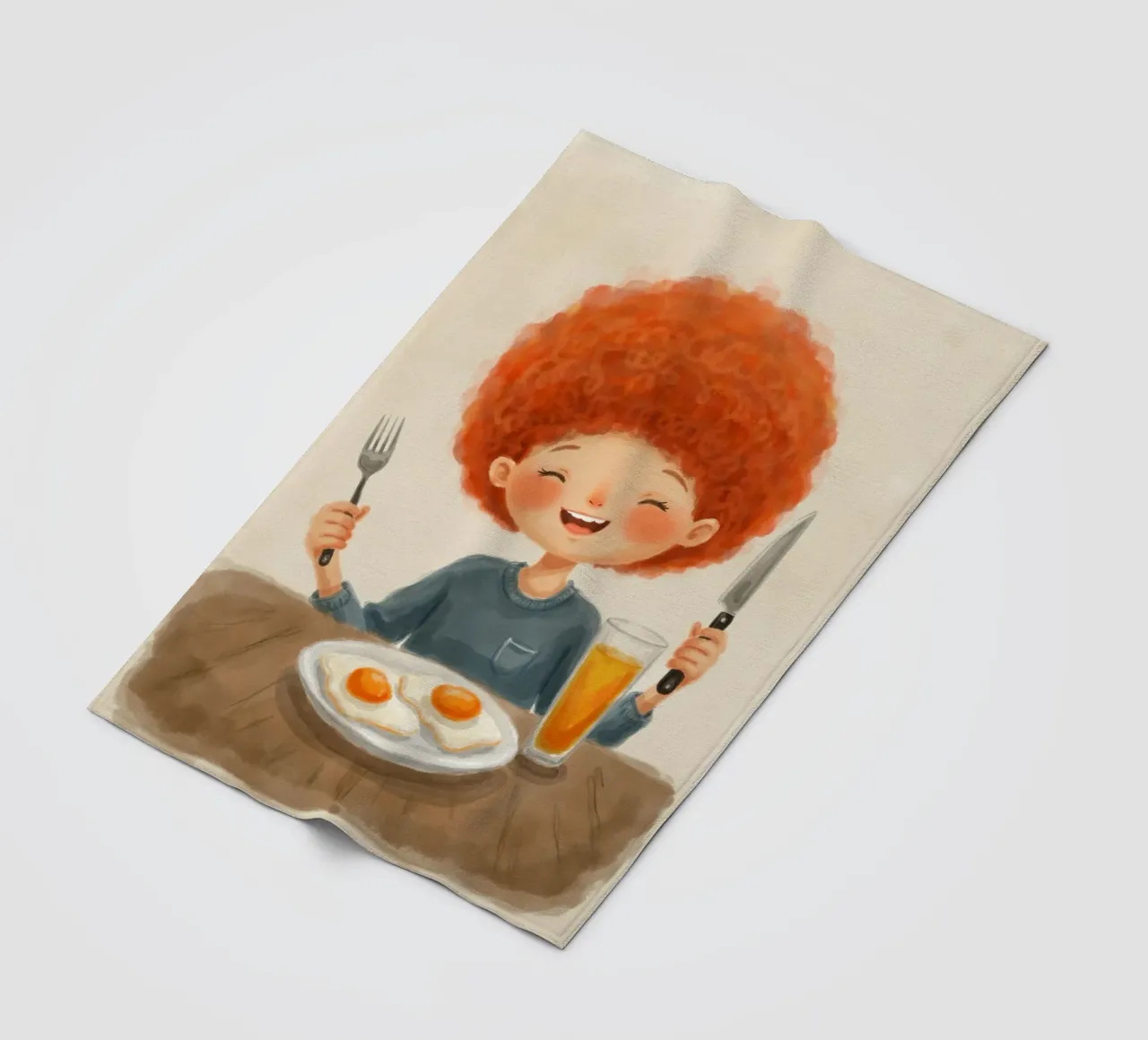 Ora della colazione coperta in pile da Indigo Rain
