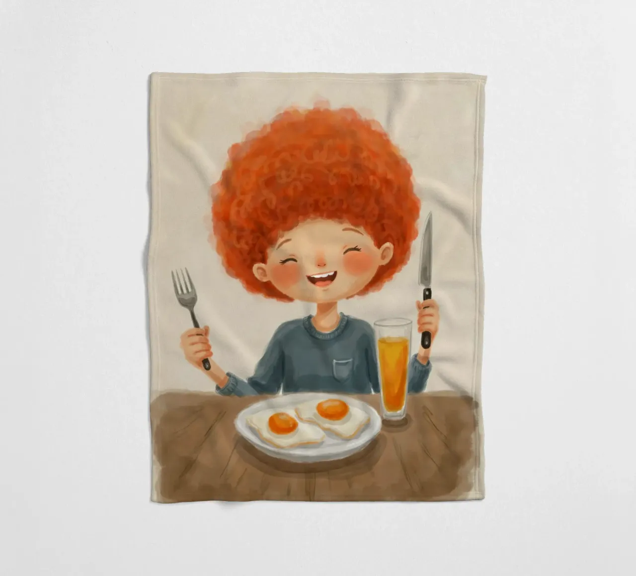 Ora della colazione coperta in pile da Indigo Rain