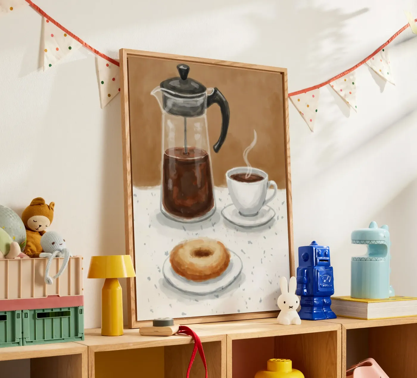 Coffee Break acryl van Indigo Rain