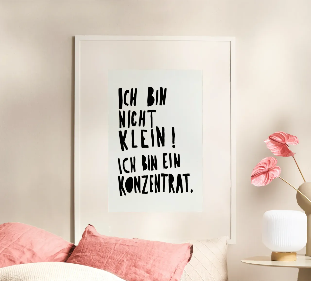 Konzentrat poster con telaio in legno da typealive