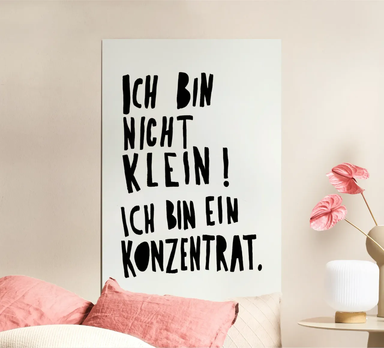 Konzentrat poster con telaio in legno da typealive