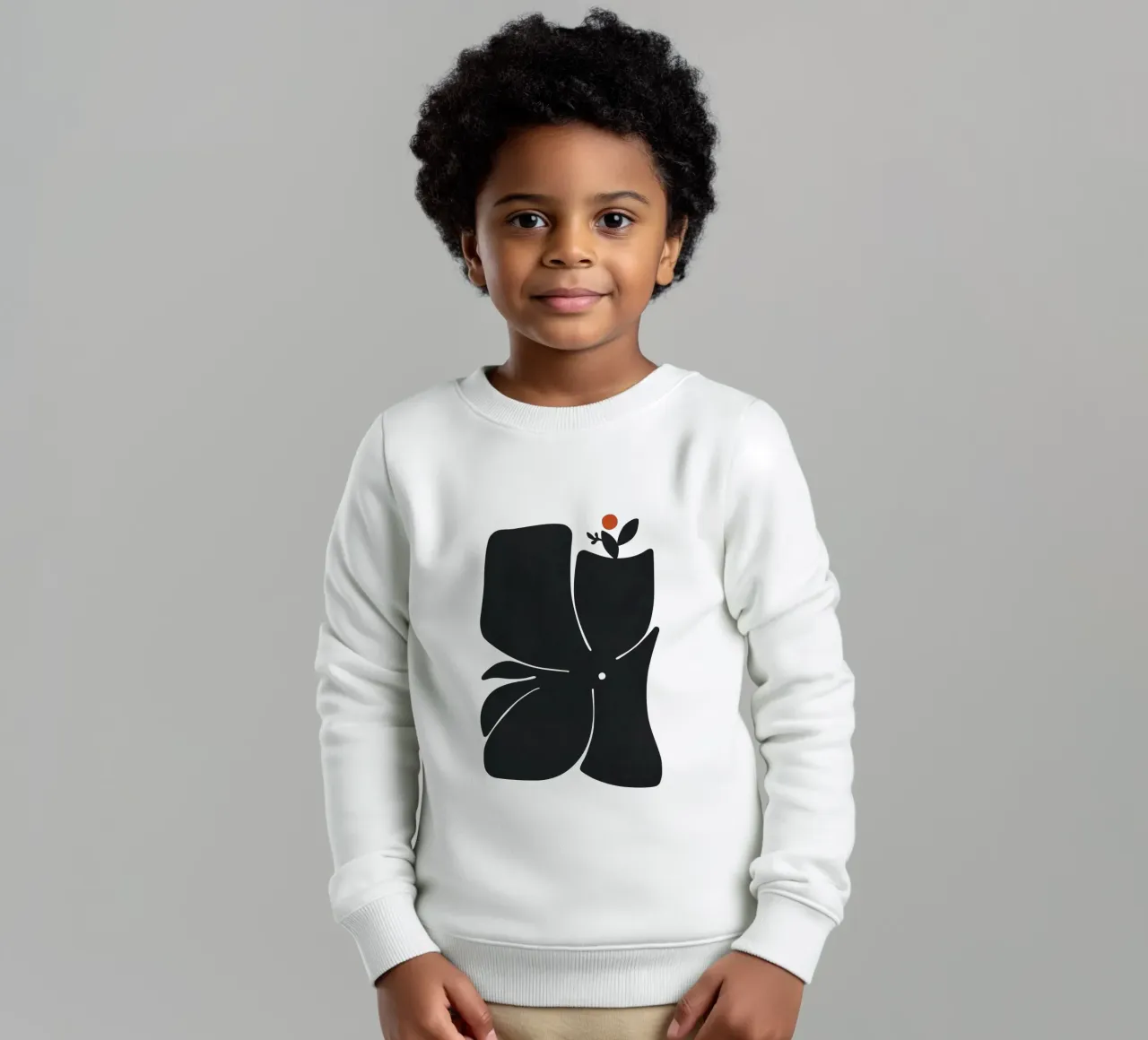 Modulo floreale 01 felpa bambino da amini54