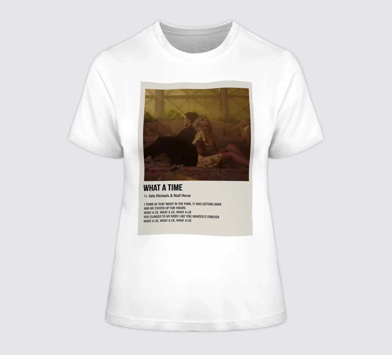 WHAT A TIME by Julia Michaels and Niall Horan t-shirt da donna da SoundStudio